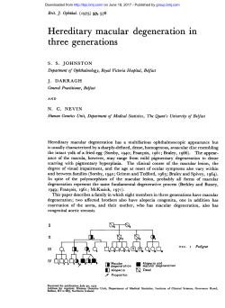 Hereditary macular degeneration in three generations