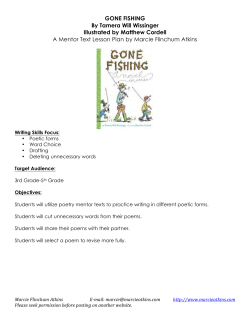 GONE FISHING By Tamera Will Wissinger