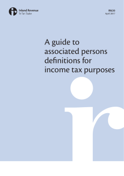 A guide to associated persons definitions for income tax