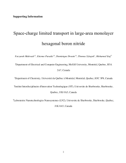 Space-charge limited transport in large