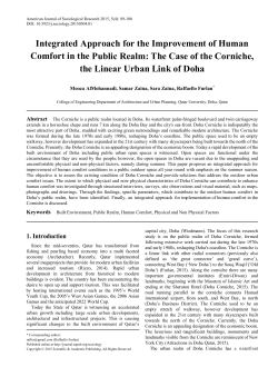 Integrated Approach for the Improvement of Human Comfort in the