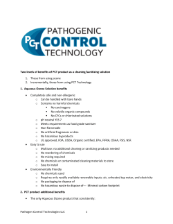 Info - PCT Pathogenic Control Technology