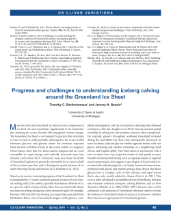 Progress and challenges to understanding iceberg calving around