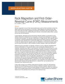 Rock Magnetism and First-Order- Reversal
