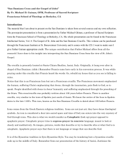 San Damiano Cross and the Gospel of John