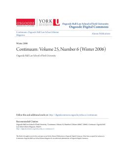 Continuum: Volume 25, Number 6 (Winter 2006)