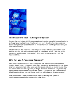 The Password Trick