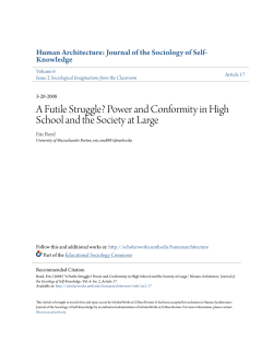 A Futile Struggle? Power and Conformity in High School and the