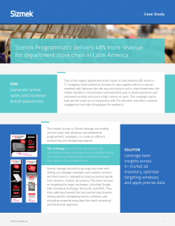 Sizmek Programmatic delivers 48% more revenue for department