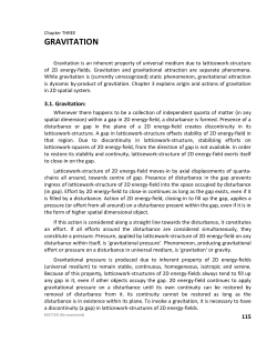 Chapter 3. GRAVITATION - MATTER (Re