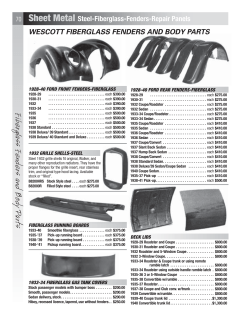 Sheet Metal Steel-Fiberglass-Fenders