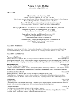 CV - naimakristelphillips.com