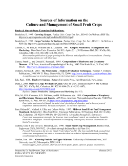 Sources of Information on the Culture and Management of Small