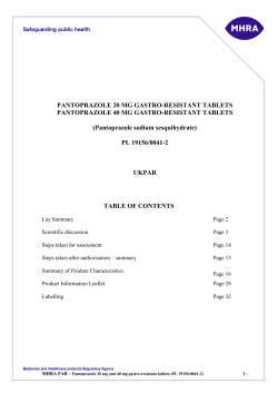 PANTOPRAZOLE 20 MG GASTRO