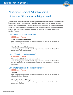 National Social Studies and Science Standards Alignment