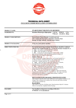 technical data sheet