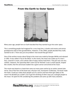 From the Earth to Outer Space Passage Question Set