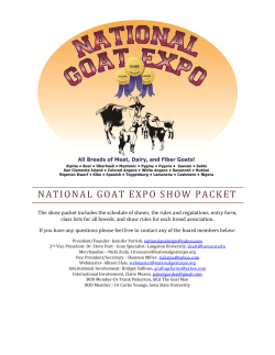 national goat expo show packet