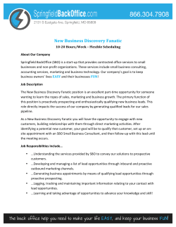 New Business Discovery Fanatic