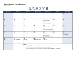 JUNE 2016 - Shoreline Classic