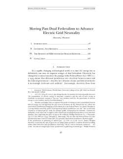 Moving Past Dual Federalism to Advance Electric Grid Neutrality