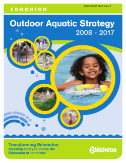 Outdoor Aquatic Strategy
