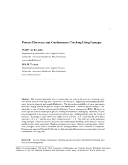 Process Discovery and Conformance Checking Using Passages