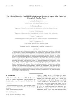 The Effect of Cumulus Cloud Field Anisotropy on