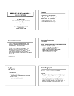 Agenda - ASCRS 2015 Handouts