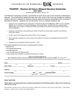UNK Multicultural Community Service Scholarship and