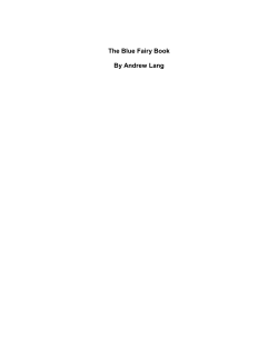 The Blue Fairy Book By Andrew Lang