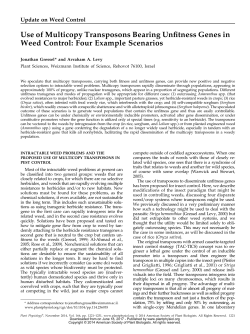 Use of Multicopy Transposons Bearing Unitness