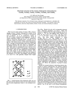 Electronic structure of the ternary chalcopyrite semiconductors