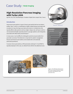 Pancreas Imaging with Turbo LAVA PDF 474KB