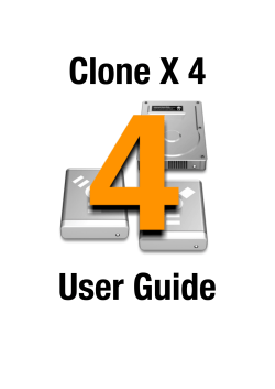 Clone X 4 User Guide - Tri-Edre