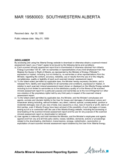 mar 19580003: southwestern alberta