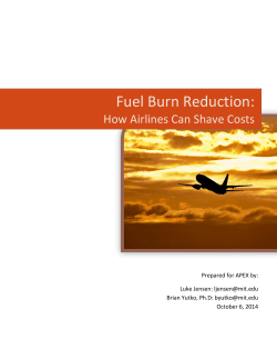 Fuel Burn Reduction - Airline Passenger Experience Association