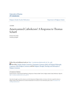 Americanized Catholicism? - eCommons