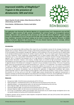 Improved stability of MagReSyn&reg; Trypsin in the presence of