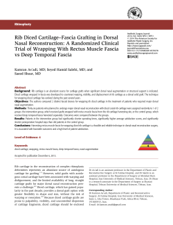 Rib Diced Cartilage&ndash;Fascia Grafting in Dorsal Nasal Reconstruction