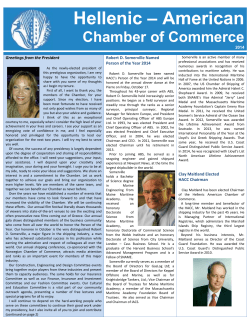 Chamber Newsletter 2014 - Hellenic
