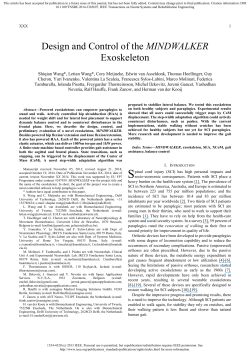 Design and Control of the MINDWALKER Exoskeleton