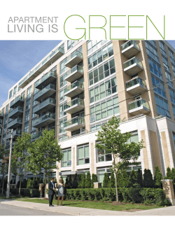 Apartment Living is Green