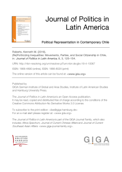 (Re)Politicizing Inequalities: Movements, Parties, and Social