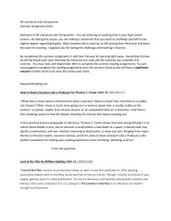 APSummerReadingAssignment