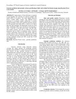 Proceedings, 10th World Congress of Genetics Applied to Livestock