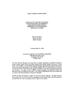 Speculative Attacks on Pegged Exchange Rates: An Empirical