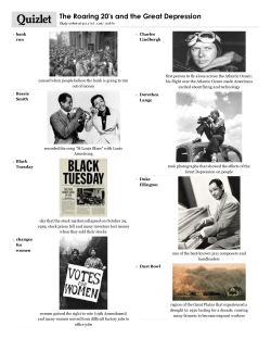 Print &rsaquo; The Roaring 20`s and the Great Depression | Quizlet | Quizlet