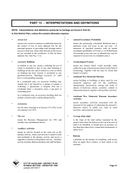 District Plan - Isthmus Section: Part 13 Interpretations and Definitions