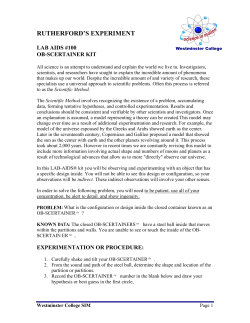 rutherford`s experiment